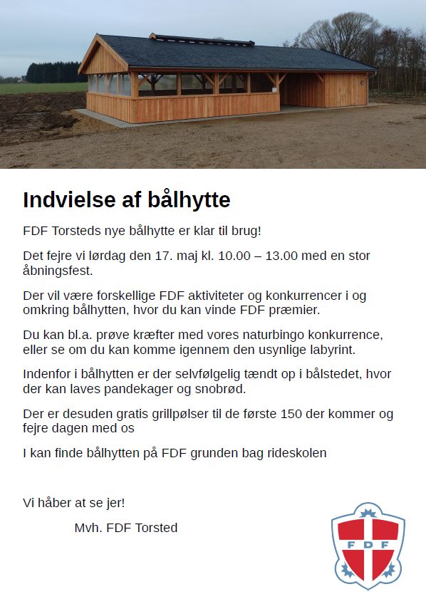 Indvigelse af bålhytten