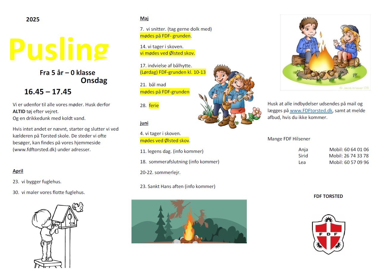 Puslinge program forår 2025 del 2