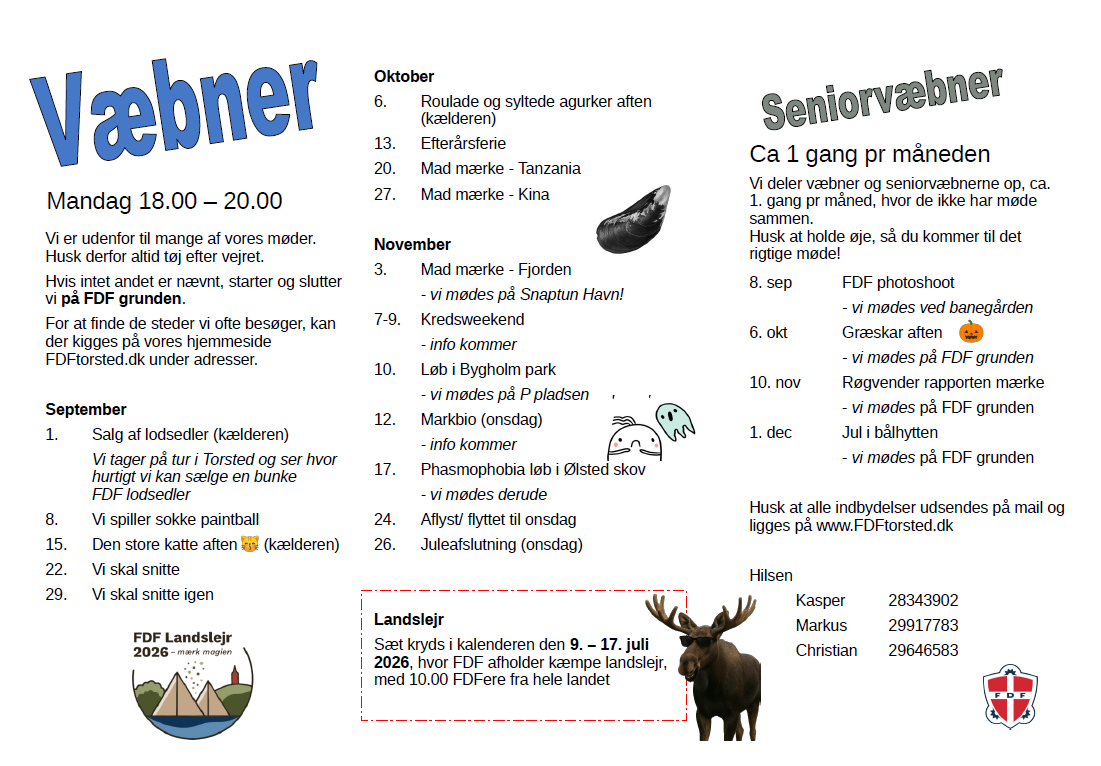 Væbner efterår 2025 endelig